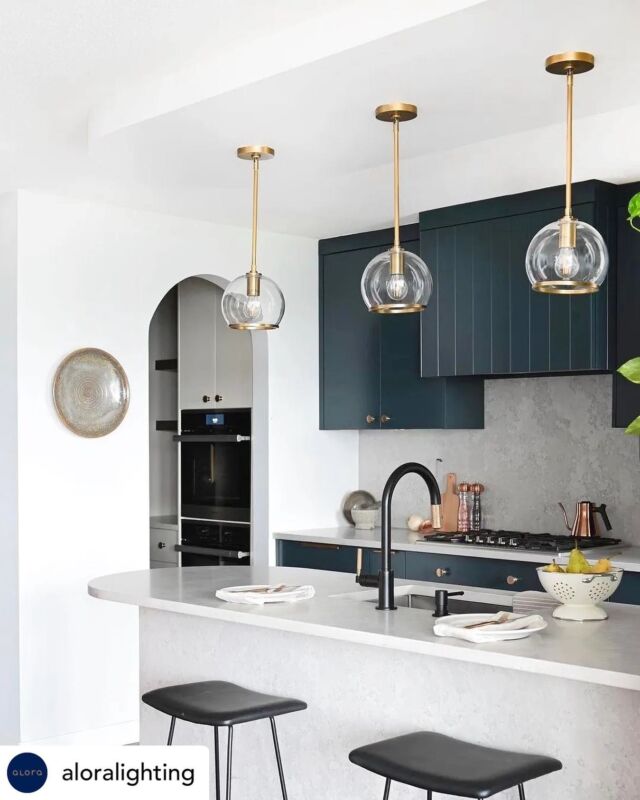 This kitchen wows from head to toe. We love the mix of tones and shapes in this stunning design featuring the Coast pendants by @aloralighting • #aloralighting 

Design: @athena.stefdesign 
Photo: @tracey_ayton 

.
.
.
.
.
#distinctivelighting #lighting #lightingstore #lightingdesign #lightingshowrooms #lightingfixtures #lightingideas #home #homerenovation #homestyling #homeinspo #homedecor #homedesign #homeinterior #instahome #interiorstyling #design #decor #decortips #interiordecorating #interiordesign #hgtv #designtips #hometips #showroom #stcatharines #niagarafalls #fonthill 
.
.
.
Posted @withregram