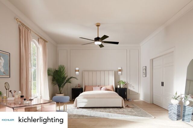 Day or night - a ceiling fan with a light kit is a great choice for any bedroom. Featured ceiling fan by @kichlerlighting 
.
.

#distinctivelighting #lighting #lightingstore #lightingdesign #lightingshowrooms #lightingfixtures #lightingideas #home #homerenovation #homestyling #homeinspo #homedecor #homedesign #homeinterior #instahome #interiorstyling #design #decor #decortips #interiordecorating #interiordesign #hgtv #designtips #hometips #showroom #stcatharines #niagarafalls #fonthill 

.
.
.
Posted @withregram