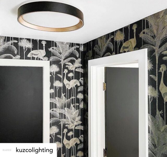 The mixed metal finish of the Essex flush mount by @kuzcolighting pairs perfectly with this moody wallpaper. #kuzcolighting 

Design by @136home 

.
.

#distinctivelighting #lighting #lightingstore #lightingdesign #lightingshowrooms #lightingfixtures #lightingideas #home #homerenovation #homestyling #homeinspo #homedecor #homedesign #homeinterior #instahome #interiorstyling #design #decor #decortips #interiordecorating #interiordesign #hgtv #designtips #hometips #showroom #stcatharines #niagarafalls #fonthill 

.
.
.
Posted @withregram