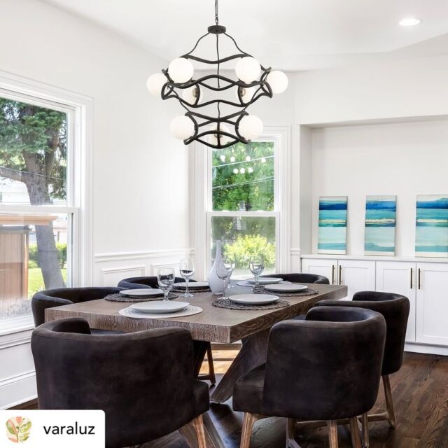 This fixture carries a big voice 📣 in any room with elaborately handcrafted black metal work, French Gold accents, and supporting opal white glass globes. With design call backs to #artnouveau , #artdeco  and #steampunk , it checks all the boxes for #luxeindustrial . 💡
.
Black Betty by @varaluz 
.
.

#distinctivelighting #lighting #lightingstore #lightingdesign #lightingshowrooms #lightingfixtures #lightingideas #home #homerenovation #homestyling #homeinspo #homedecor #homedesign #homeinterior #instahome #interiorstyling #design #decor #decortips #interiordecorating #interiordesign #hgtv #designtips #hometips #showroom #stcatharines 
.
.
.
Posted @withregram