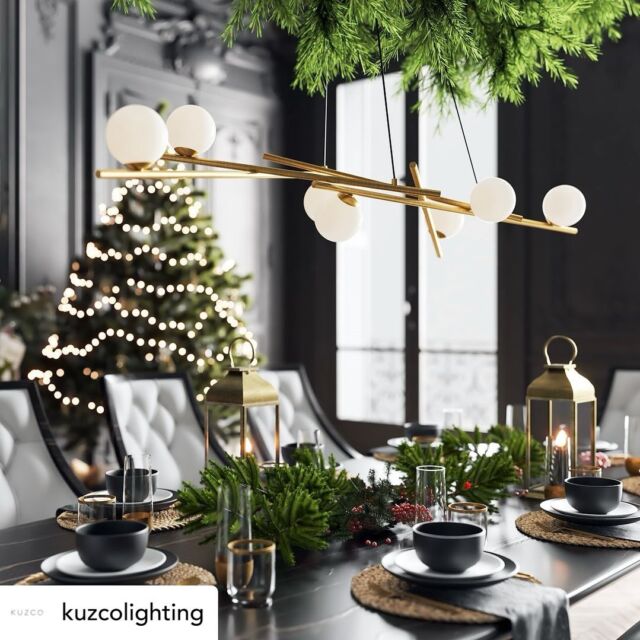 Holiday hosting is all about creating the right ambiance in your space. Statement lighting like the Amara linear chandelier by Kuzco gives an inviting glow while creating a gorgeous statement above a dining table. 
.
#holidaydecor #holidaydecorating 

#distinctivelighting #lighting #lightingstore #lightingdesign #lightingshowrooms #lightingfixtures #lightingideas #home #homerenovation #homestyling #homeinspo #homedecor #homedesign #homeinterior #instahome #interiorstyling #design #decor #decortips #interiordecorating #interiordesign #hgtv #designtips #hometips #showroom #stcatharines #niagarafalls #fonthill